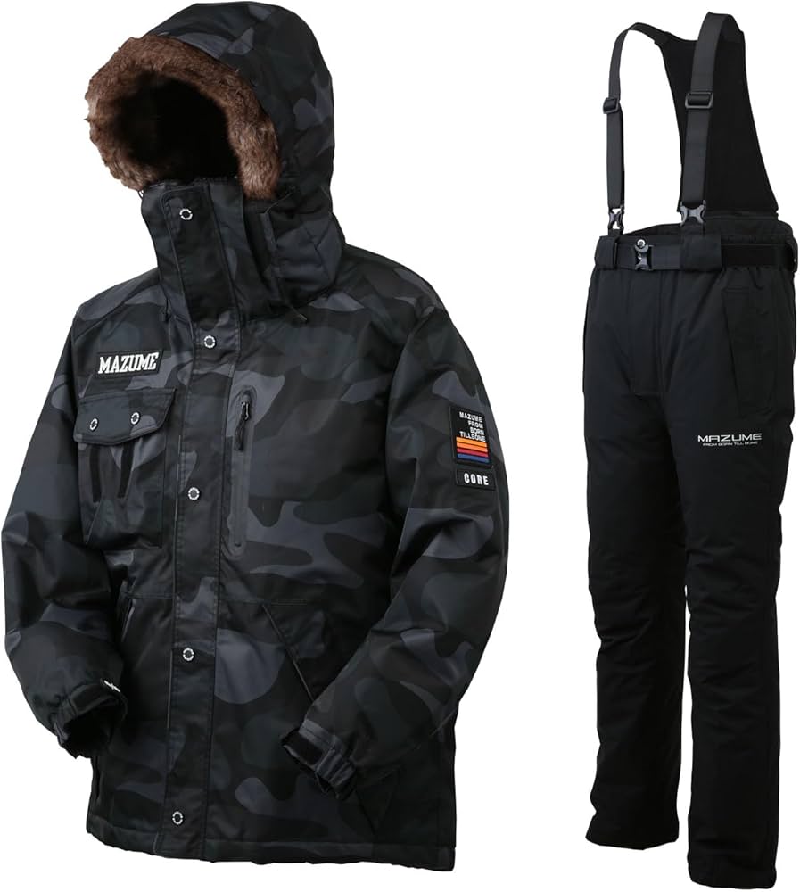 美品　マヅメmazume MZFW-735コアオールウェザースーツ　ブラックLL Amazon | mazume CORE ALL WEATHER SUIT MZFW-735-01 ブラック M